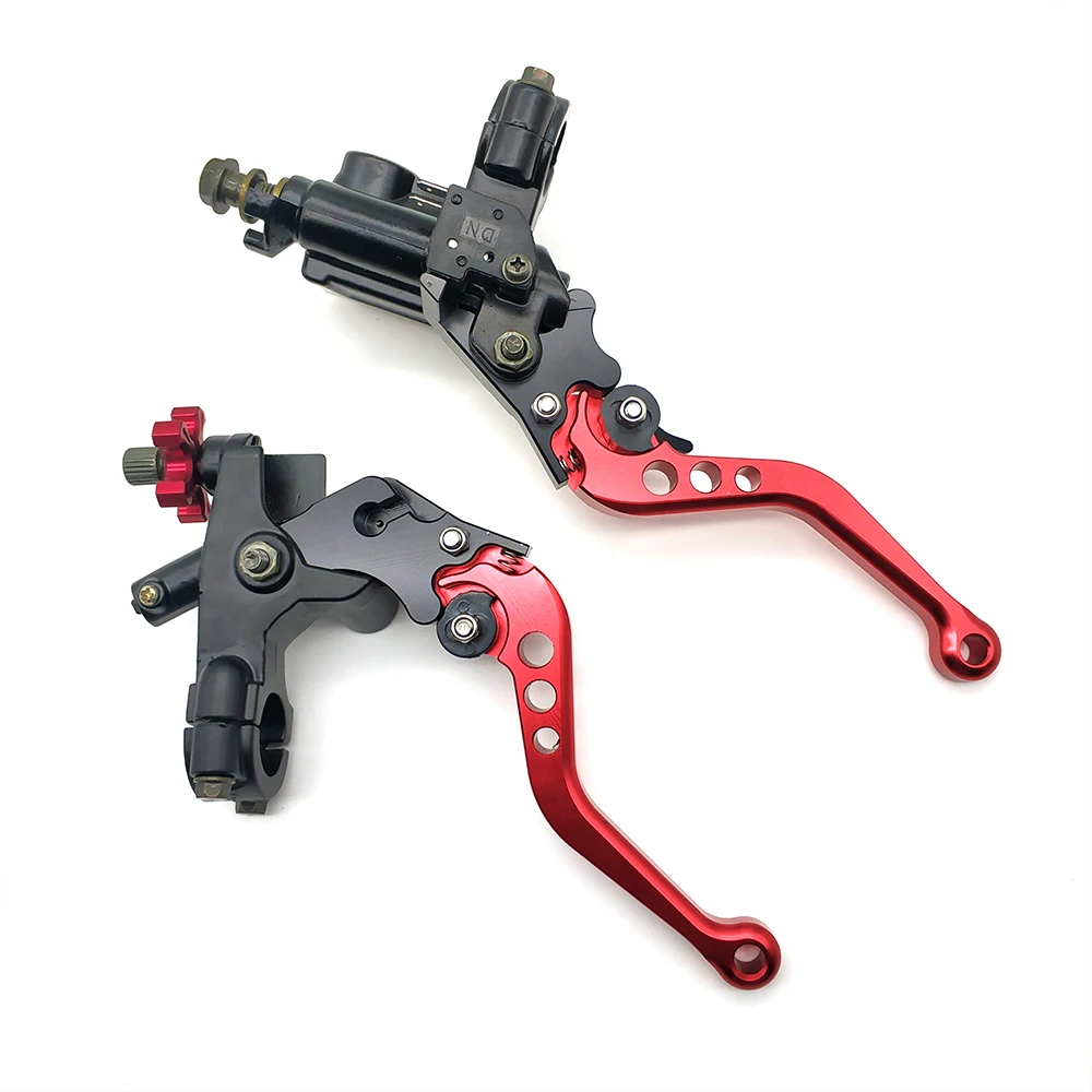 2PCS Aluminum Alloy CNC Motorcycle Brake Clutch Pump Hyfraulic Universal Brake Handle Master Cylinder Lever Moto