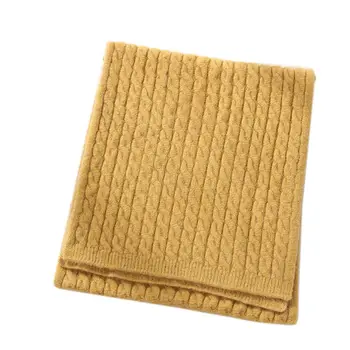 

Women Solid Scarf Cashmere-like Braided Knitted Scarves Warm Winter Soft Shawls