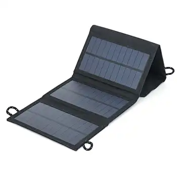 

New Foldable 30W Solar Panel Charger Usb Solar Battery Pack Camping And Hiking Solar Charging Device Power Supply Outdoor Indoor