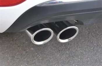 

2pcs Stainless Steel Chrome Rear Exhaust Muffler Tip Pipe Cover Ends For VW Golf 7 Mk7 VII