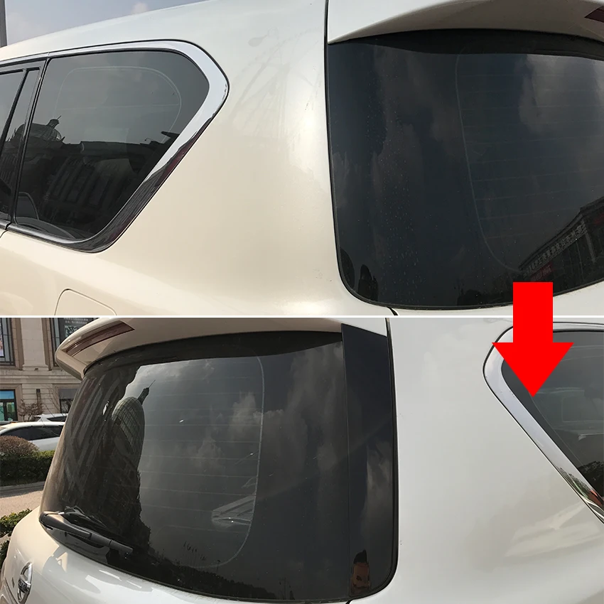 Для Nissan Patrol Y62 2010+ задние боковые Стикеры для спойлера Накладка аксессуары для стайлинга автомобилей