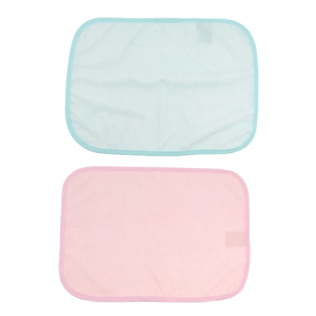 2pcs Waterproof Sheet and Mattress Protector Absorbent Incontinence Bed Pad, Machine Washable Underpad