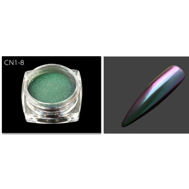 Powder NO8 Voronoi Nails мыло пена дизайн ногтей пузырь порошок хромового пигмента основа Топ гель Салон красоты поставка - Цвет: Powder NO8