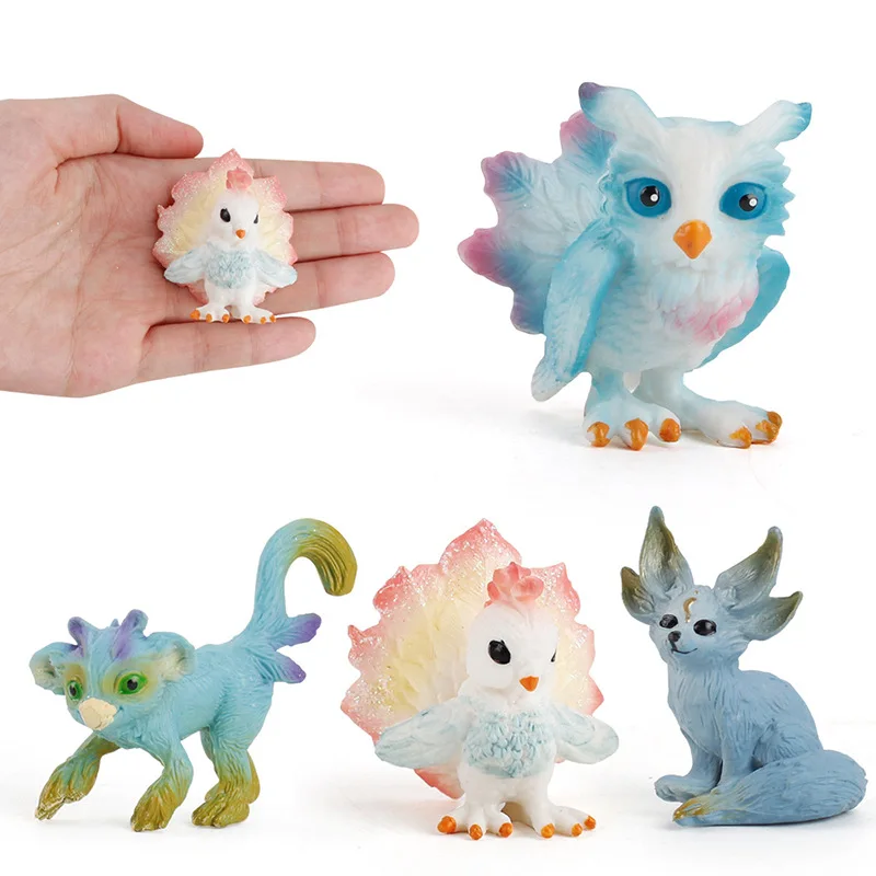 

Hot Sales Fairy Tale Legend Small Elves Model Fox Monkey Elves Multi--Static Solid Bakery Decoration