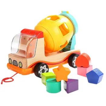 

Wooden Shape Sorting Toy, Suitable For Toddlers To Learn To Sort And Match 1 Year Old