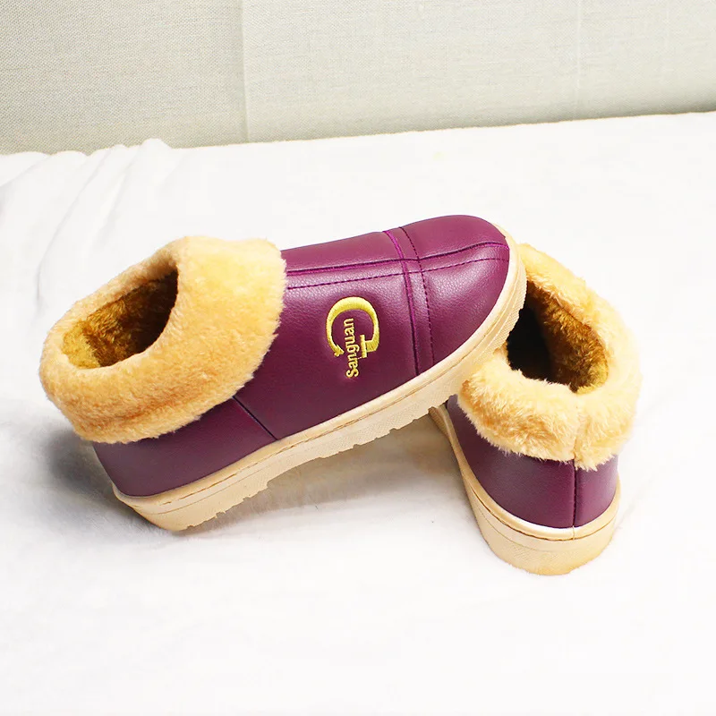 

Special Offer Cotton-padded Shoes Women's Winter plus Velvet Warm Da Mao Mouth Household Cotton Slippers Men Cotton-padded Shoes