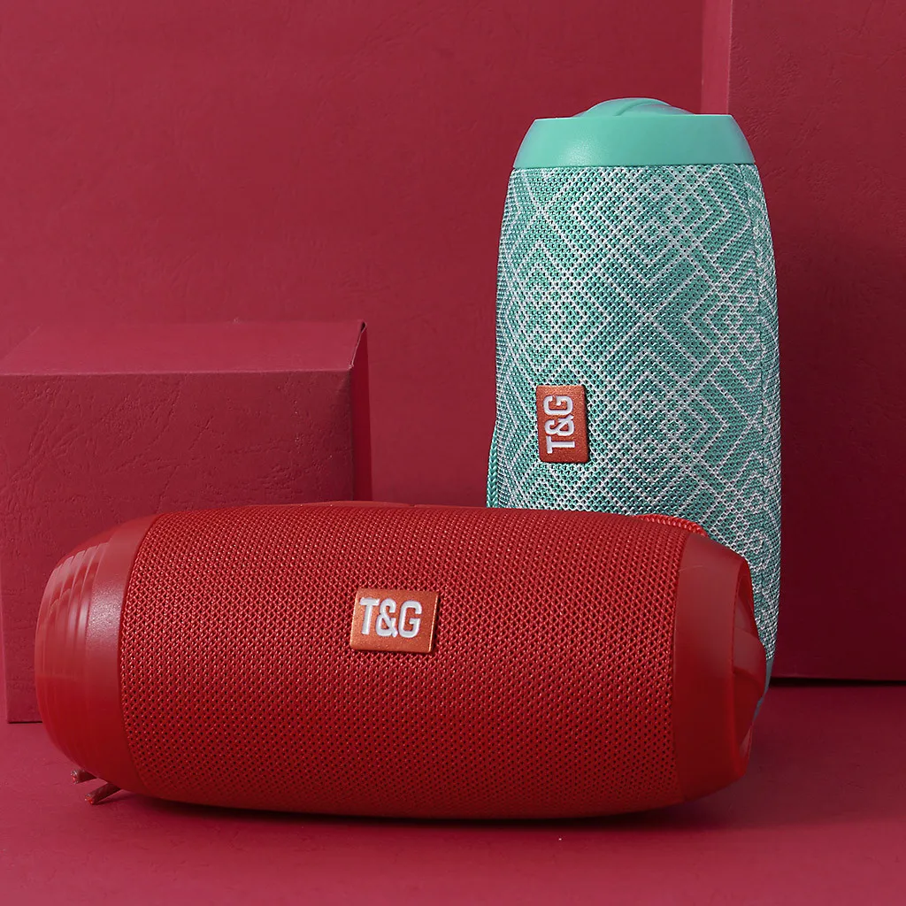 TG602 Wireless Bluetooth Speaker Rechargeable HIFI Portable  USB/TF/FM Radio Audio Wireless Speaker For Mobile Phone 1024#D