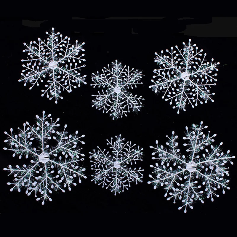 6 шт./упак. искусственное рождественское снежинки Пластик «Холодное сердце» вечерние украшения со снежинками на рождественские украшения окна