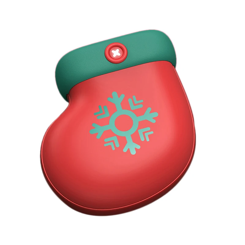 Рождественские Мини-электрические грелки для рук, перезаряжаемый карманный обогреватель с подогревом, используется для мобильного питания, дома, путешествий - Цвет: Silver