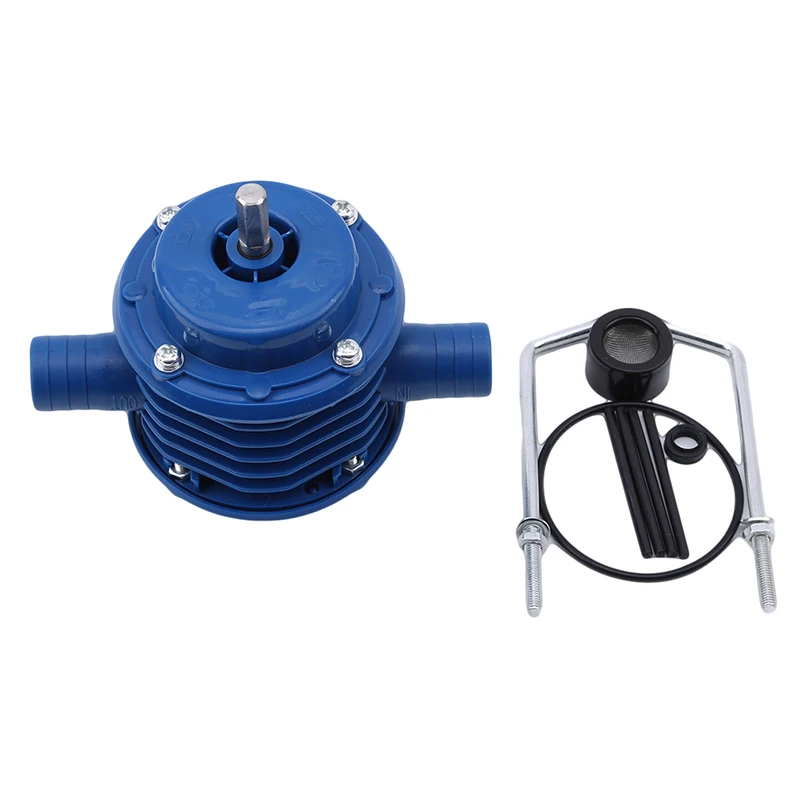 Blue Self-Priming Dc Pumping Self-Priming Centrifugal Pump Household Small Pumping Hand Electric Drill Water Pump