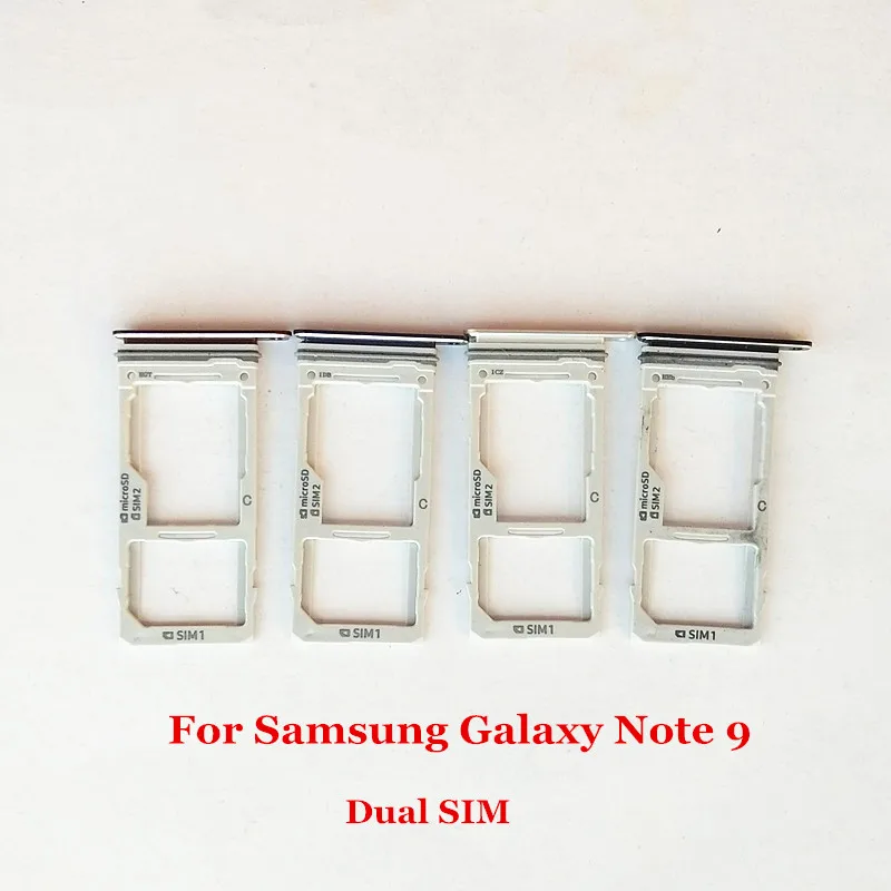 Двойной и одиночный держатель лотка для sim-карты слот-адаптер для samsung Galaxy Note 9 N960
