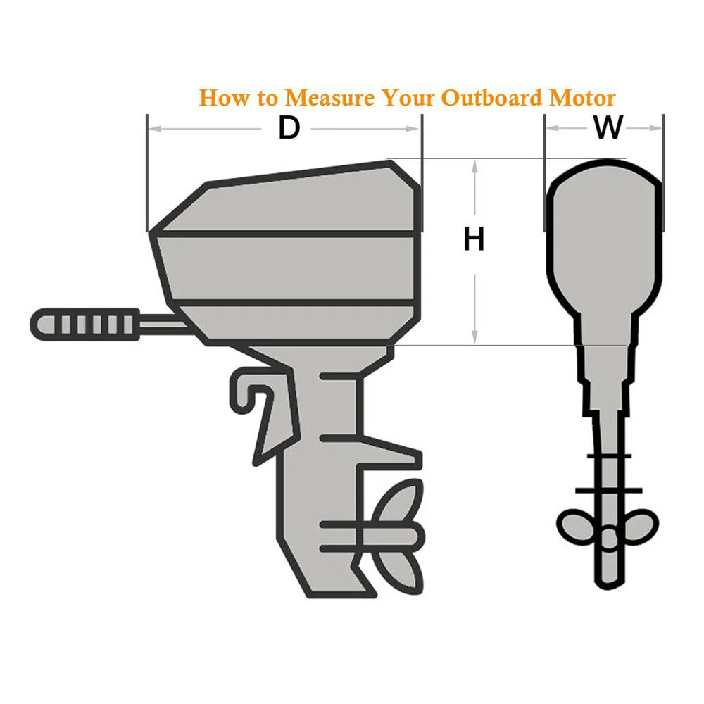 15 hp-30 hp 56 см 22 дюйма 210D ткань Оксфорд моторная лодка подвесной двигатель защитные чехлы D49