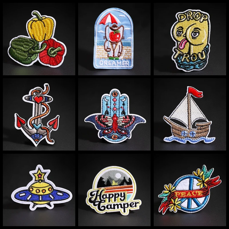 Нашивки для музыкальной гитары одежда вышитая аппликация парусника камеры