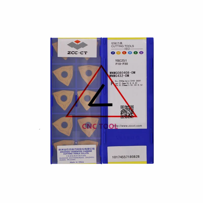 

WNMG080408-DM YBC251 10 шт. оригинальный Китай ZCCCT поворотные вставки