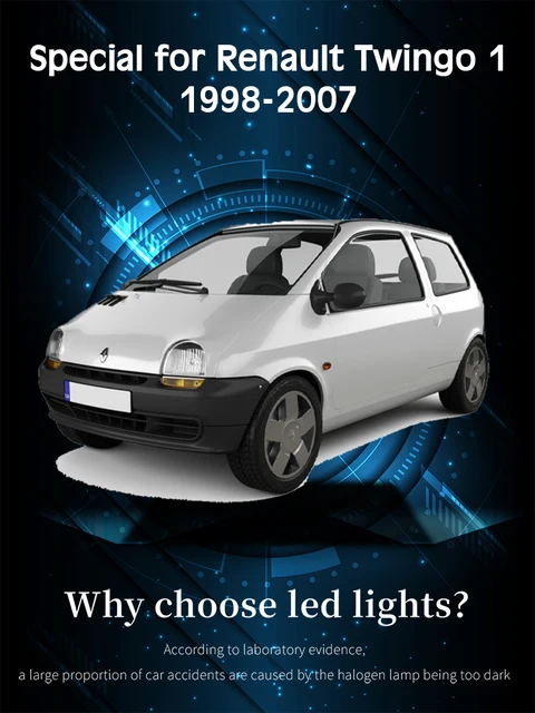White LED Speedometer Lights For Renault Twingo 1993-2007 - Bright SMD Upgrade-927781