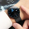2023 Fashion Mens Minimalist Watches Ultra Thin Magnet Buckle Watch Men Business Stainless Steel Mesh Belt Quartz Wristwatch 6