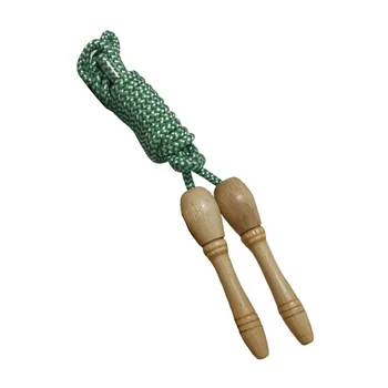 

Children Adults Smooth Wooden Handle Skipping Rope Jump Ropes Sports Fitness High Quality Practical And Durable