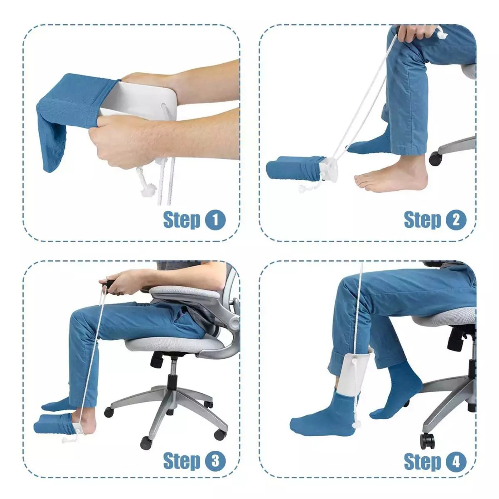 Sock Aid Stocking Slider Pulling Assist Device Sock Helper Aide Tool Device Stocking Applicator Flexible Aid Kit