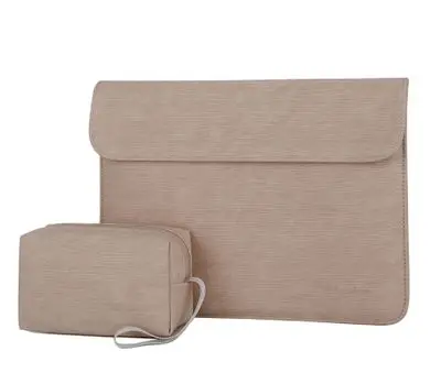 brown sets Горячая PU кожаный чехол для ноутбука Macbook Air 13 чехол Pro 11 14 15 сенсорная панель для Xiaomi Asus lenovo женские мужские сумки - Цвет: brown sets