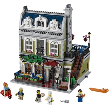 

in stock 84010 City Street View 10243 Parisian Restaurant Set Building Model Kit Blocks Toys Birthday Gifts Creator
