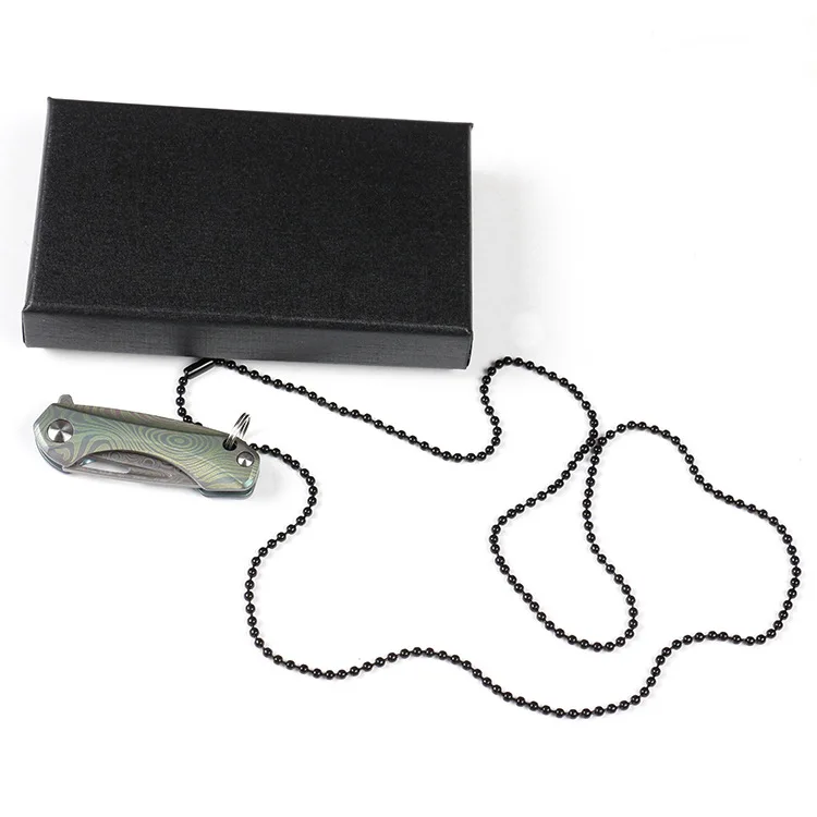 Swayboo дамасский складной нож Карманный титановая ручка брелок мини нож открытый кемпинг ожерелье ножи ручные инструменты