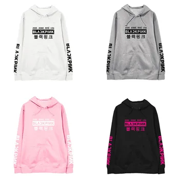 

BLACKPINK Album ROSE Women Hoodies Sweatshirt Printed Causal Top Spring Autumn Long Sleeve Hoody Sweatshirts Kawaii Hoodie Tops