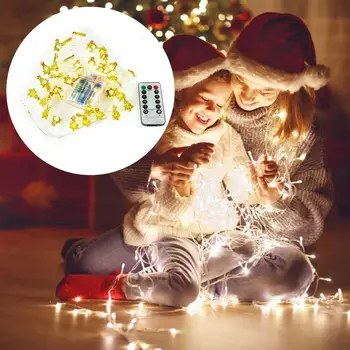 

Elk Bell String Light LED Christmas Decor For Home Hanging Garland Christmas Tree Decor Ornament 2020 Navidad Gift New Year