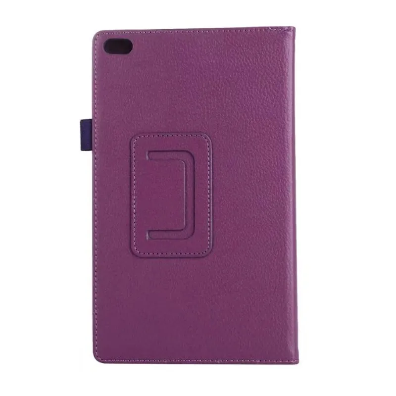 Чехол для lenovo Tab 4 8 TB-8504X кожаный чехол-книжка с личи для lenovo Tab 4 8 TB-8504F TB-8504 TB-8504N 8,0 дюймов чехол для планшета - Цвет: purple