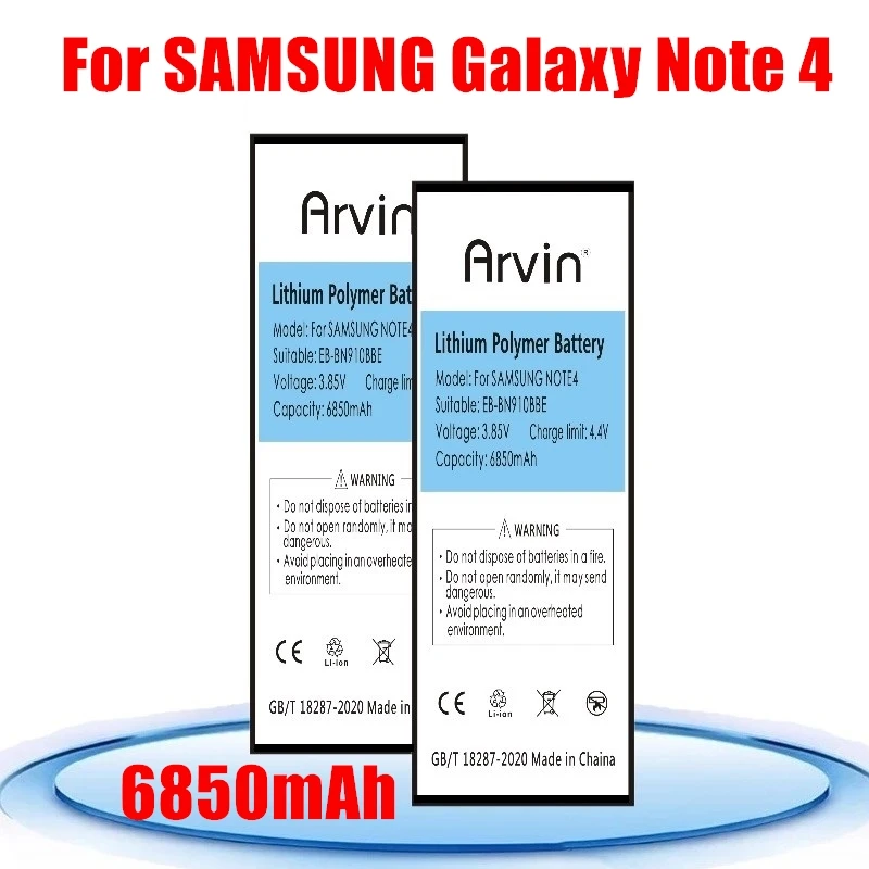 6850 мАч для Samsung Galaxy NOTE 4 N910A N910U N910F N910H N910V N910C EB-BN910BBE сменный аккумулятор SAMSUNG