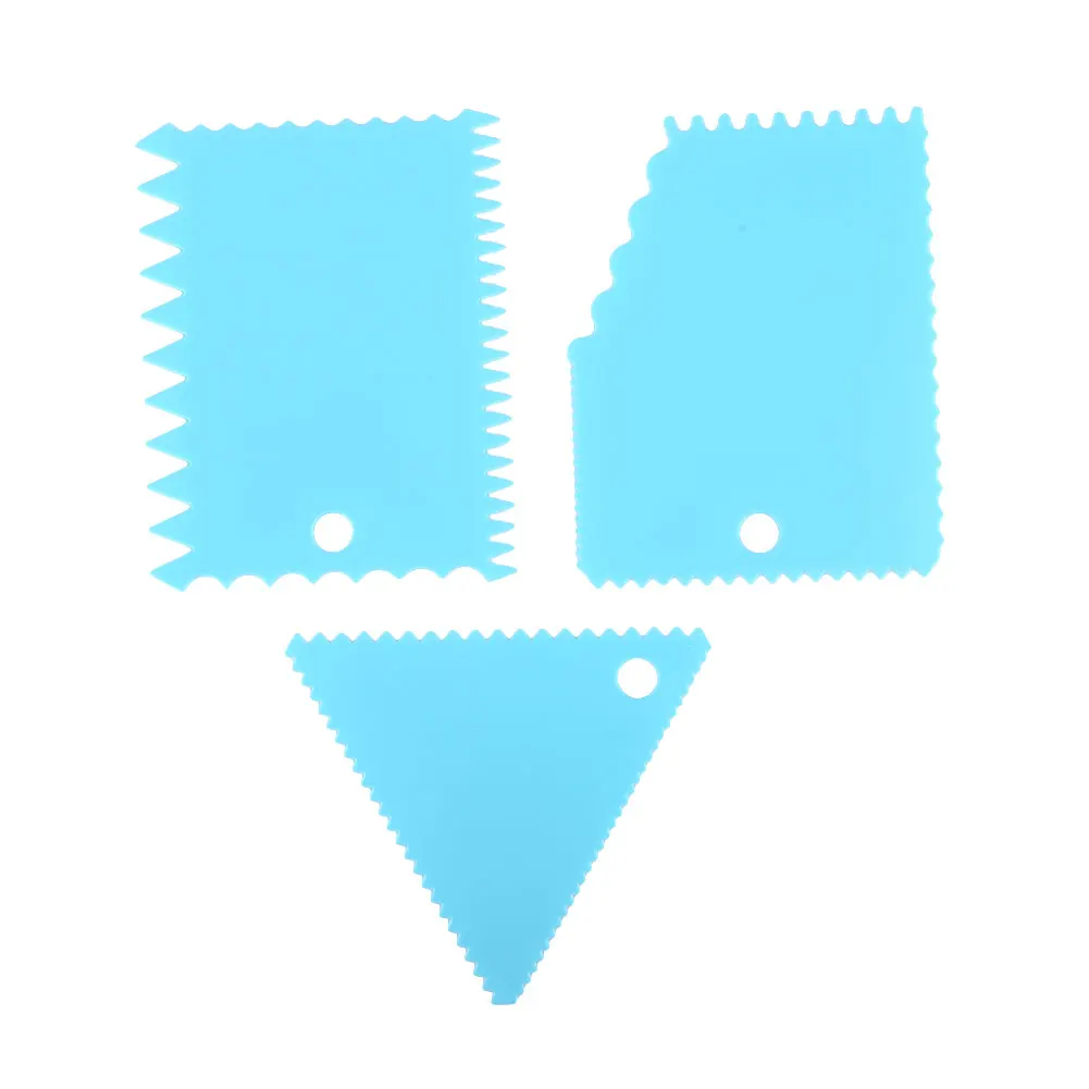 Инструмент для красоты, подарки, модные DIY Инструменты для торта, боковое гладкое скребок, гладкий, 3 шт., резак для выпечки масла