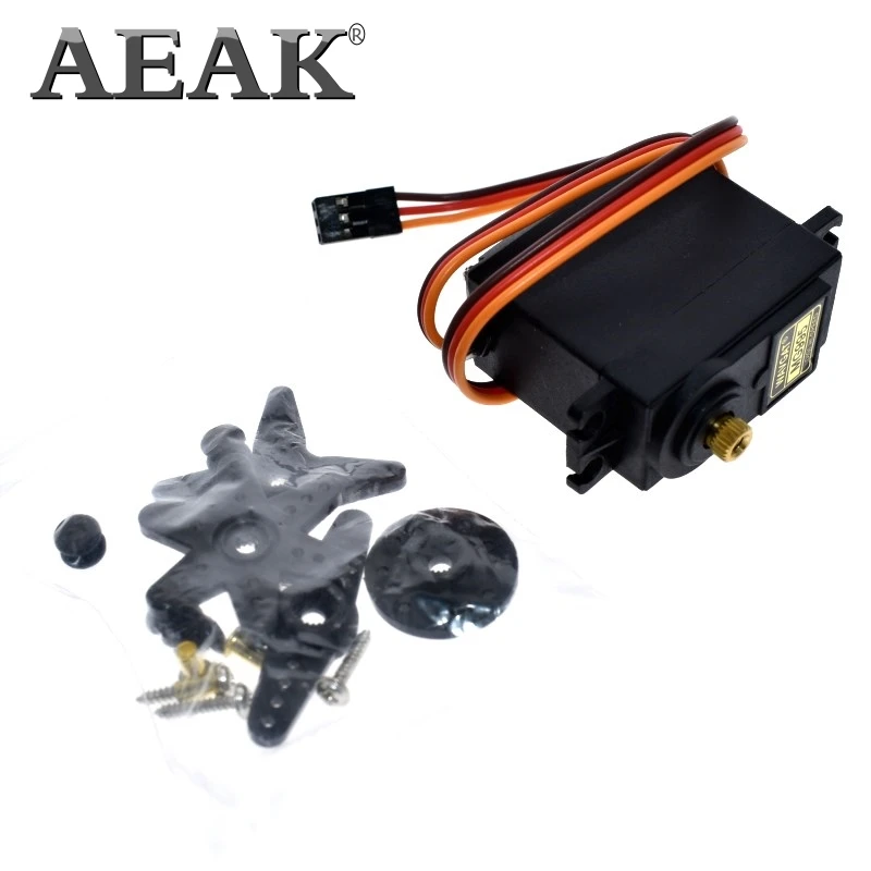 AEAK 13 кг 15 кг сервоприводы цифровой MG995 MG996 сервопривод металлический механизм для Futaba JR автомобиль RC модель Вертолет лодка для Arduino UNO diy