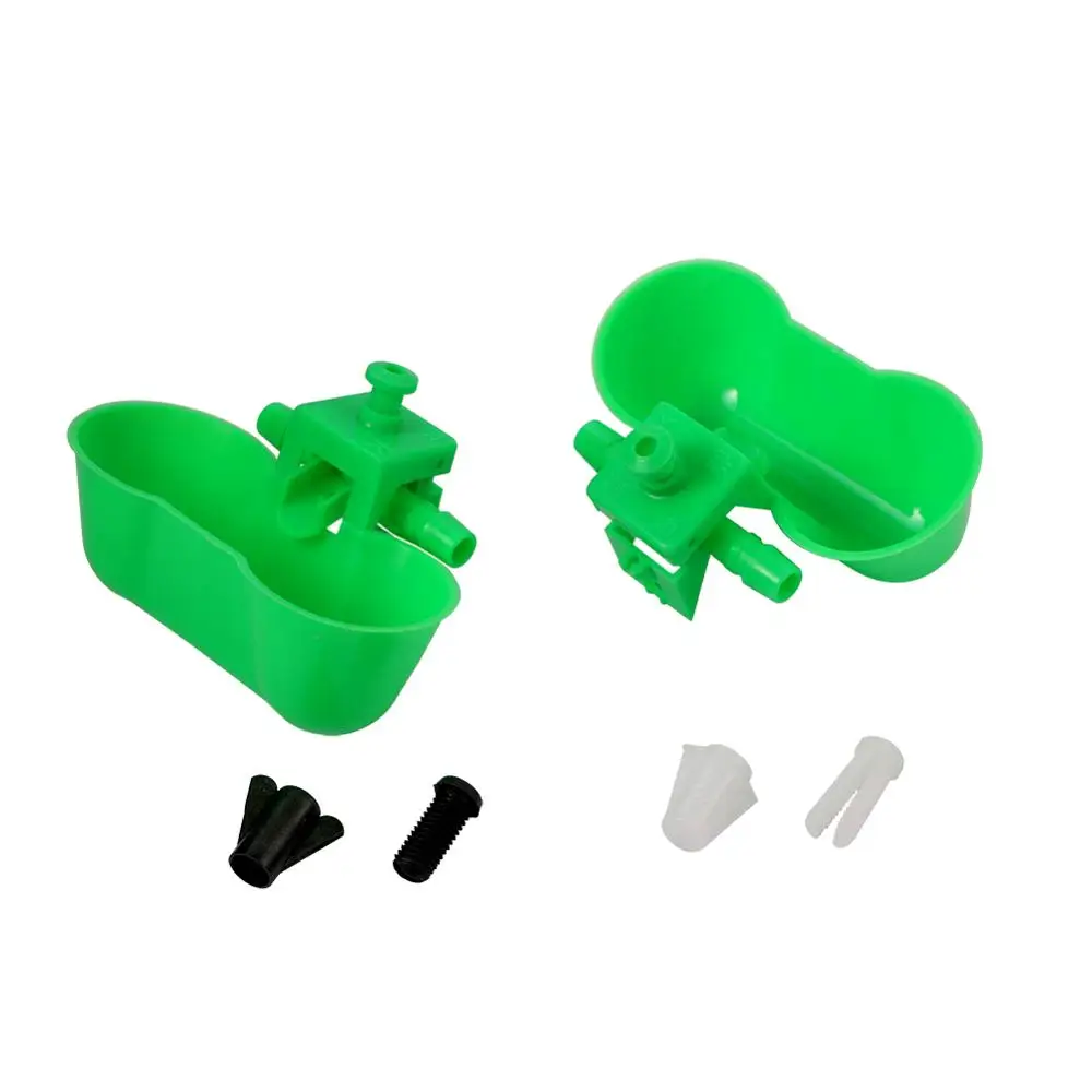 5 sets DUCK Quail drinking Waterer Dual cups Bird Siamese water bowl Birds Feeding Tools The new water bowls bird water drinker pet water feeder
