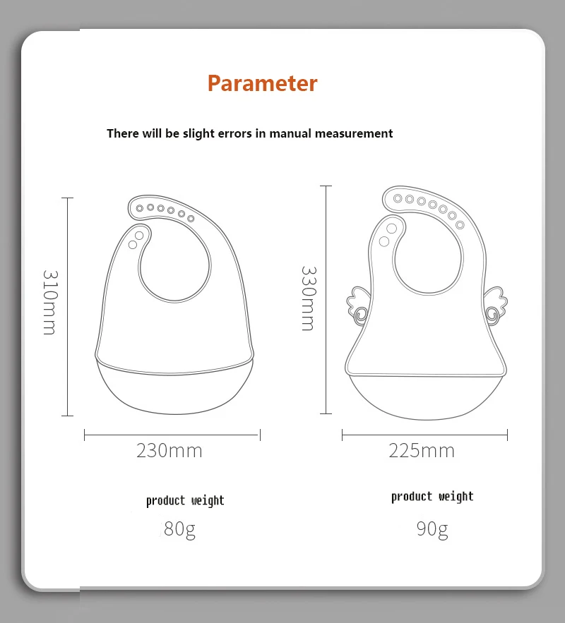 Djustable Baby Edible silicone Bibs Chinese Zodiac Auspicious Pattern Printed Bib For Dinner Oil-proof  Saliva 0-5Years Old Baby