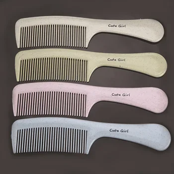 

Star Pattern Wide Mouth Hairdressing Comb Color Plastic Comb Hairdressing Comb hua zhuang shu Hair Tools