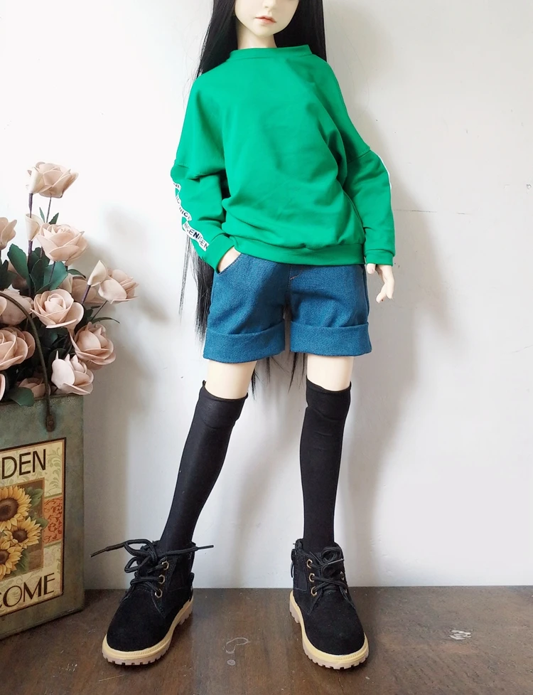 Одежда для кукол модная Толстовка куклы аксессуары игрушки BJD сплошной цвет зеленый 1/3 Белый Черный 1/4 Мода SD Игрушки для девочек ручной работы