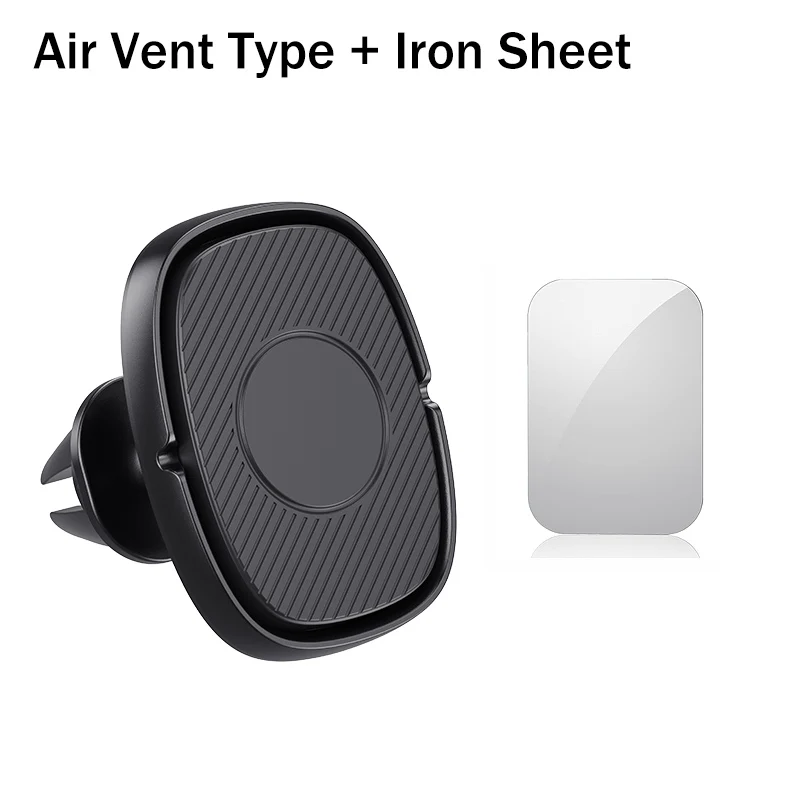 Air Vent Type Black YKZ магнитный автомобильный держатель для телефона 360, держатель для телефона на вентиляционное отверстие, подставка для автомобиля, умный мобильный автомобильный держатель для iPhone, samsung, Xiaomi - Цвет: Air Vent Type Black