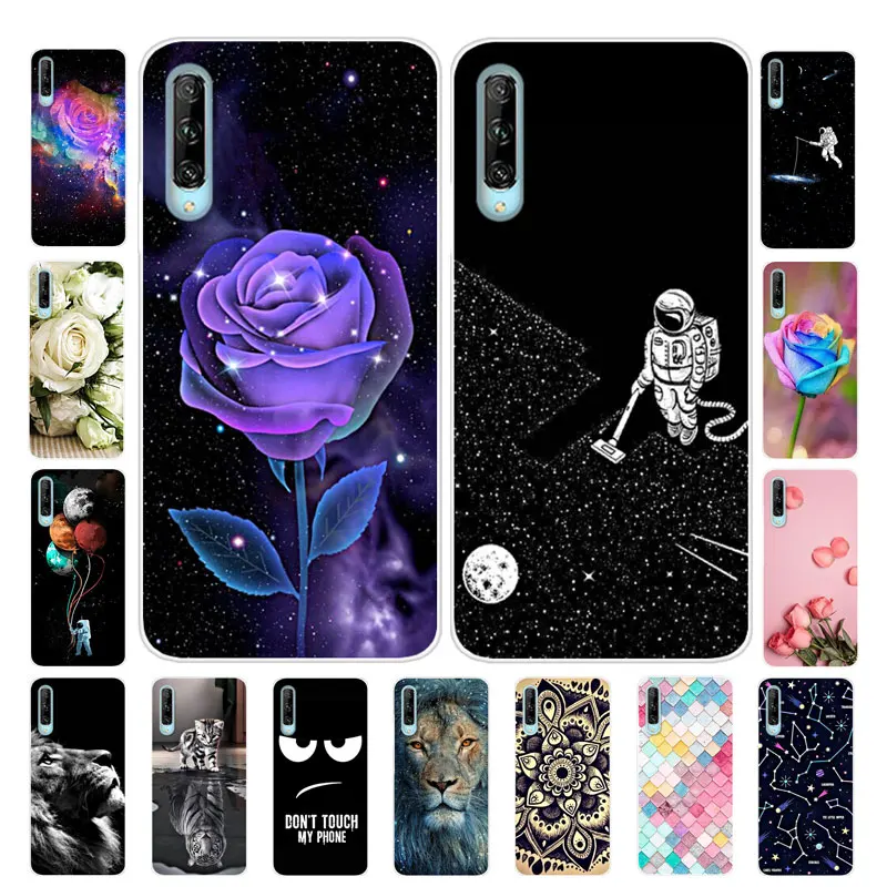 Чехол для huawei Y9S STK-L22 чехол из мягкого силикона ТПУ с цветочным рисунком чехлы