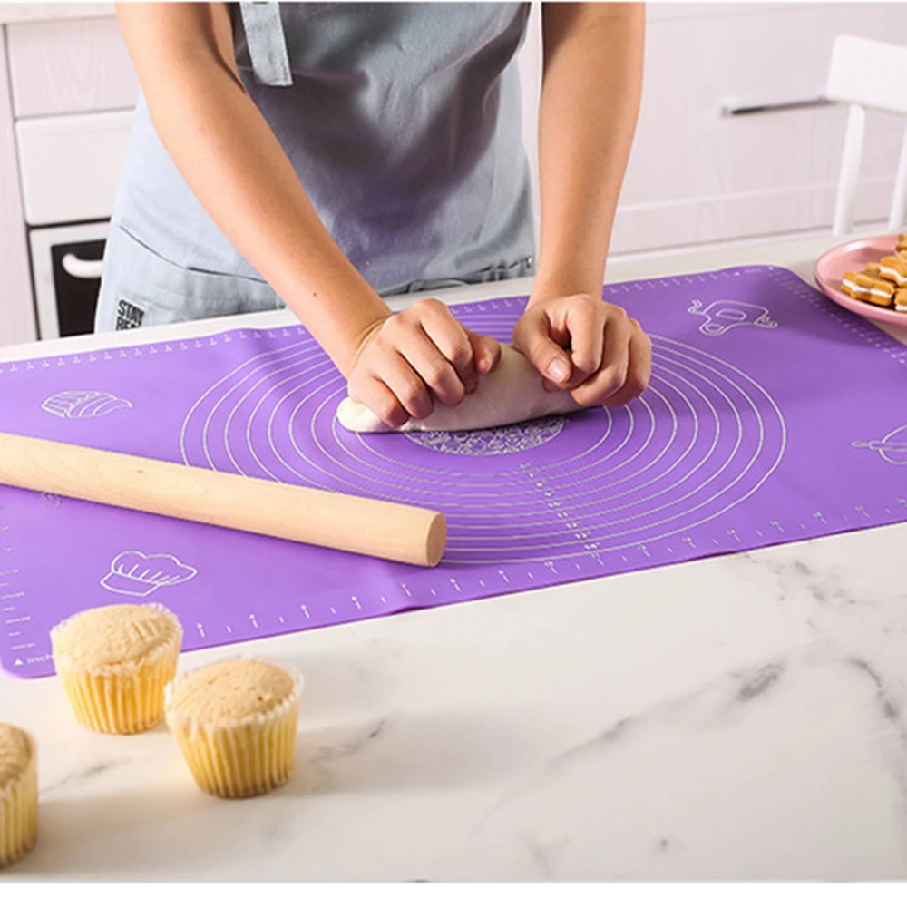 

Silicone Baking Mats Sheet Pizza Dough Non-Stick Maker Holder Pastry Kitchen Gadgets Cooking Tools Utensils Kitchen Accessories