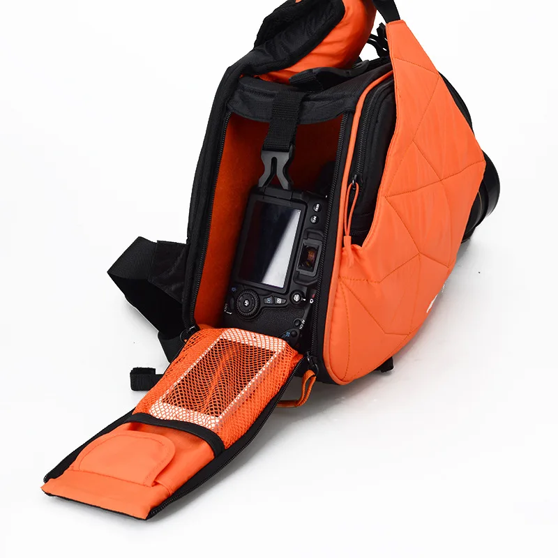 Caden Waterproof Travel Small DSLR Shoulder Camera Bag with Rain Cover Triangle