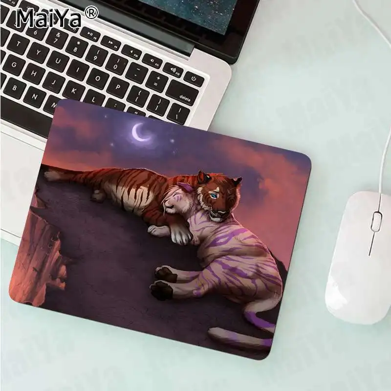 No Lock Edge18x22cm MaiYaCa в запасе прекрасный тигр кошка маленький коврик для мыши ПК компьютерный коврик Гладкий коврик для письма настольные компьютеры мат игровой коврик для мыши - Цвет: No Lock Edge18x22cm