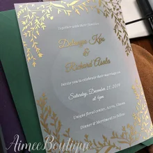 На заказ розовое золото/серебро Фольга печати vellum бумажные карты CA103