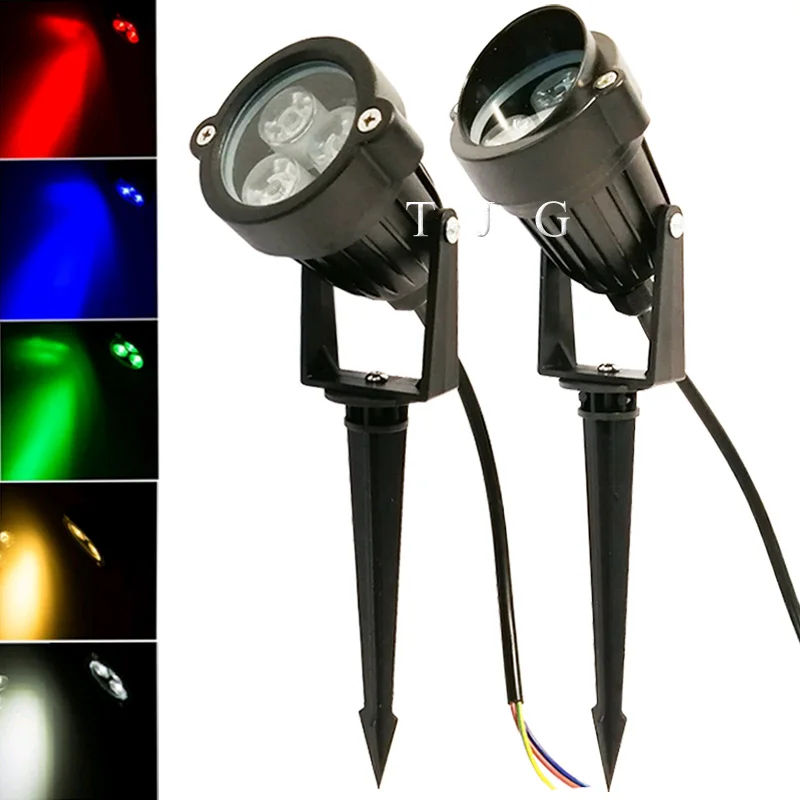Outdoor LED Garden Lawn Light 9W Landscape Lamp Spike Waterproof DC12V Path Bulb 220V 110V lawn lamp garden lighting outdoor led floodlight
