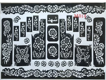 

India Henna Temporary Tattoo Stencils For Hand Leg Arm Feet Body Art BV789