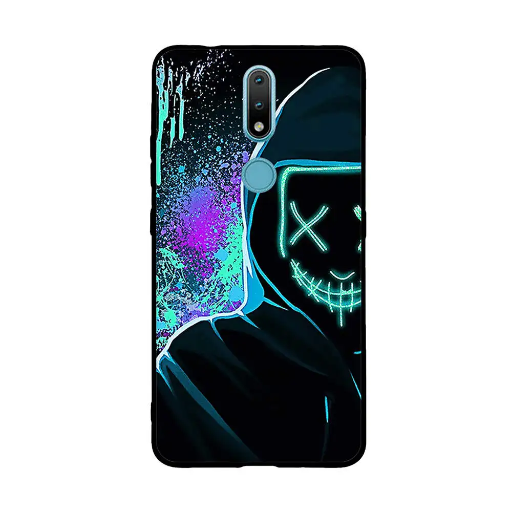 A For Nokia 2.4 Case Soft TPU Silicone Phone Cases For Nokia 2.4 Back Cover Cool Fundas for Nokia2.4 2020 6.5 inch Shell Bags phone belt pouch Cases & Covers