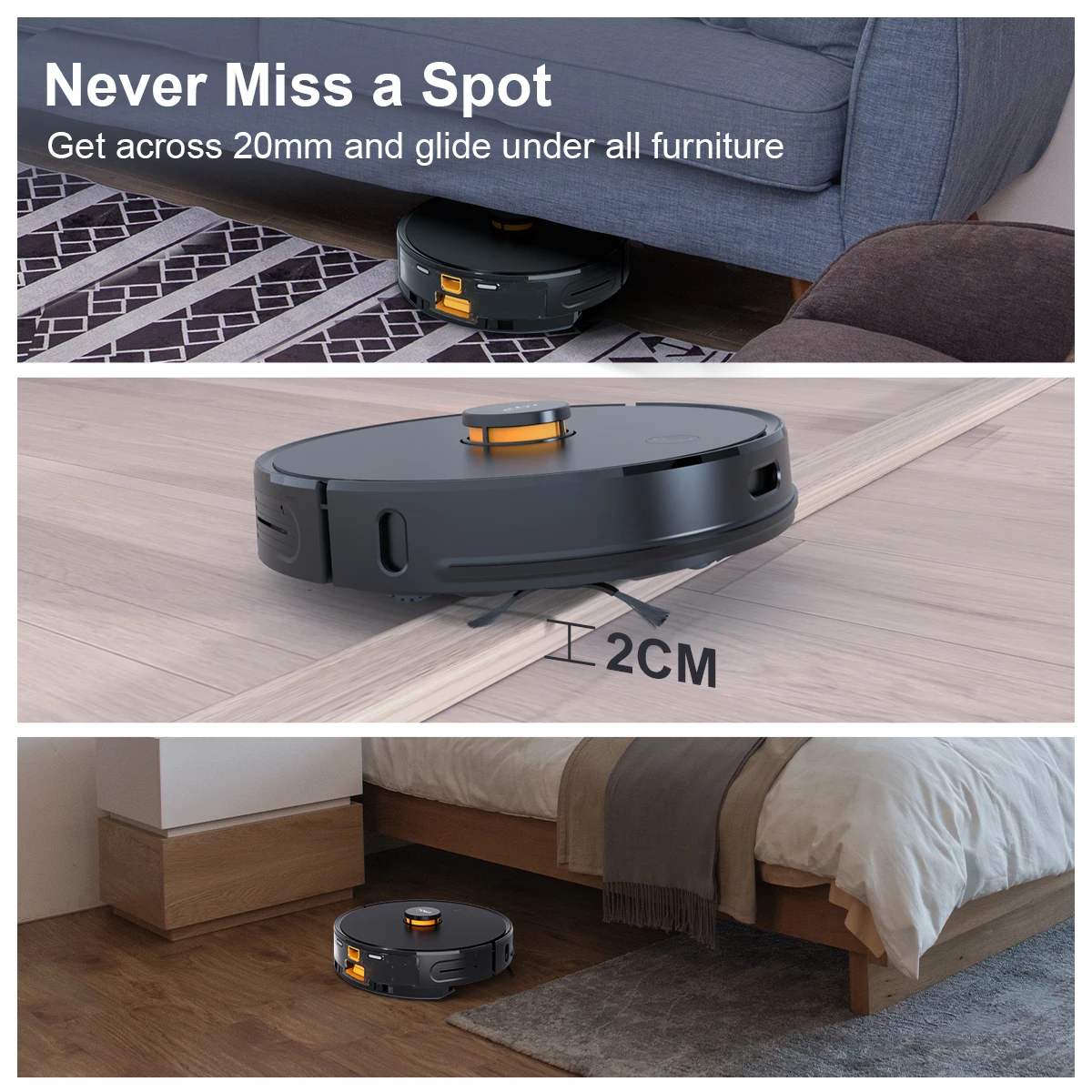 Imou Self-empty Vacuum Cleaner Robot Smart Charging Hands-free Cleaning With Auto Dirt Disposal Base Mop and Vacuum All in One
