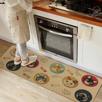 

Kitchen Mat Long Water Absorbent Non-slip Mat Simple Rugs Home Carpets For Living Room Bedroom Rugs Hallway Area Rugs