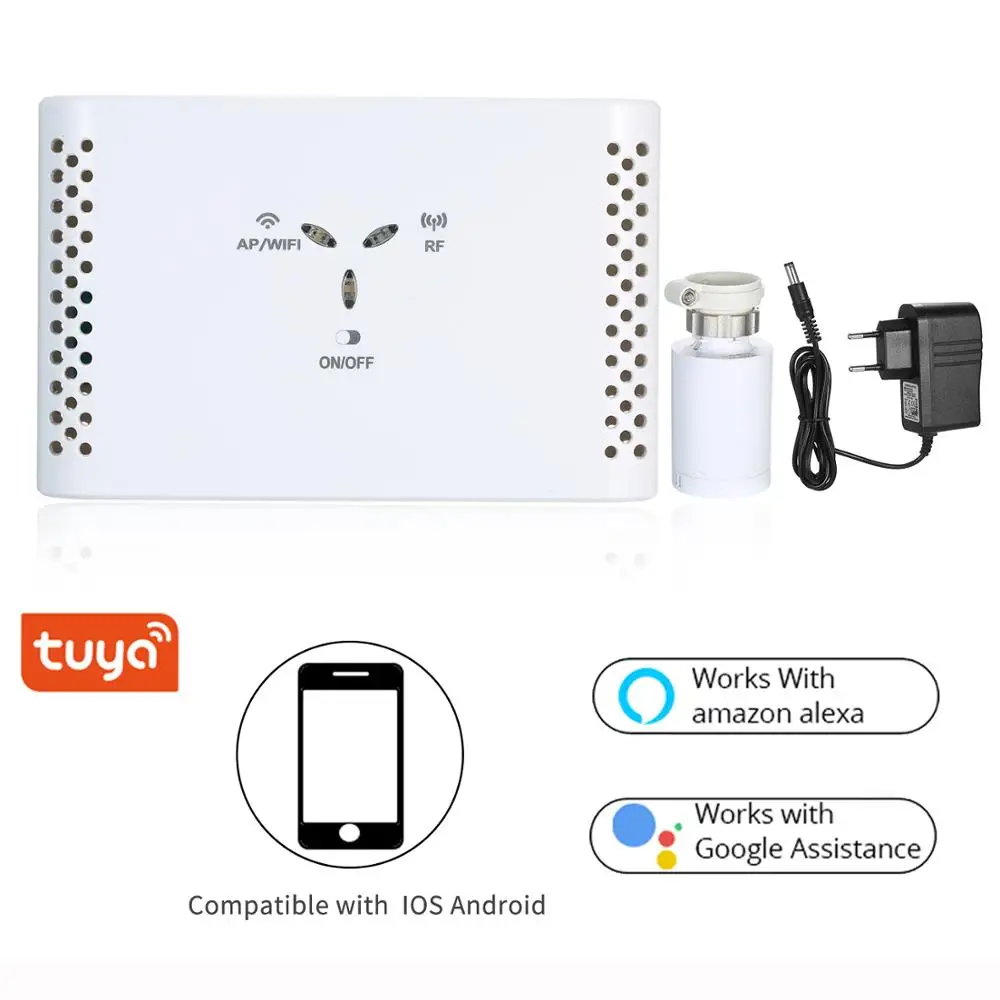 

SEA801-APP Programmable Thermostat Temperature Controller Receiver and TRV Thermostatic Radiator Valve for Heating Gas Boiler