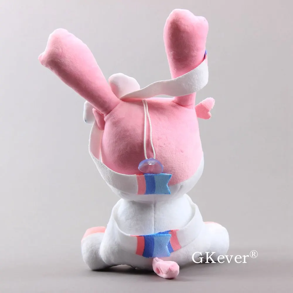 23 см аниме Eevee Sylveon плюшевые куклы игрушки Япония мультфильм Аниме Пикачу серии сидя Sylveon плюшевые игрушки Детский подарок