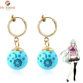 

Anime earrings Seven Deadly Sins Elizabeth Earrings Cosplay Elizabeth Liones Ear Stud Jewelry Fans Collection Otaku Gifts Props