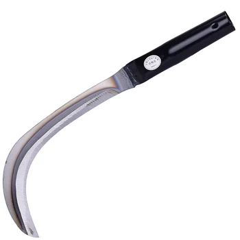 

1pcs Agricultural Durable Useful Weeding Mowing Grass Cutting Tool Metal Sickle Manganese Steel Sickle for Home A35